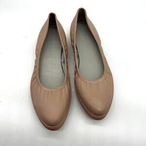 Lori Goldstein Collection Slip On Leather Flat Size 10 M with Elastic Blush